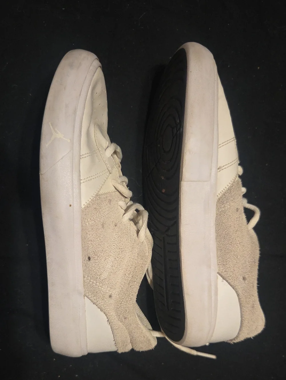 Jordan Men’s Off-White/Tan Low-Top Sneakers